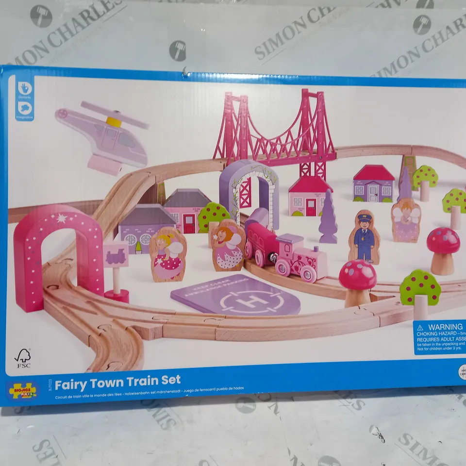 BOXED BIGJIGS RAIL FAIRY TOWN TRAIN SET 