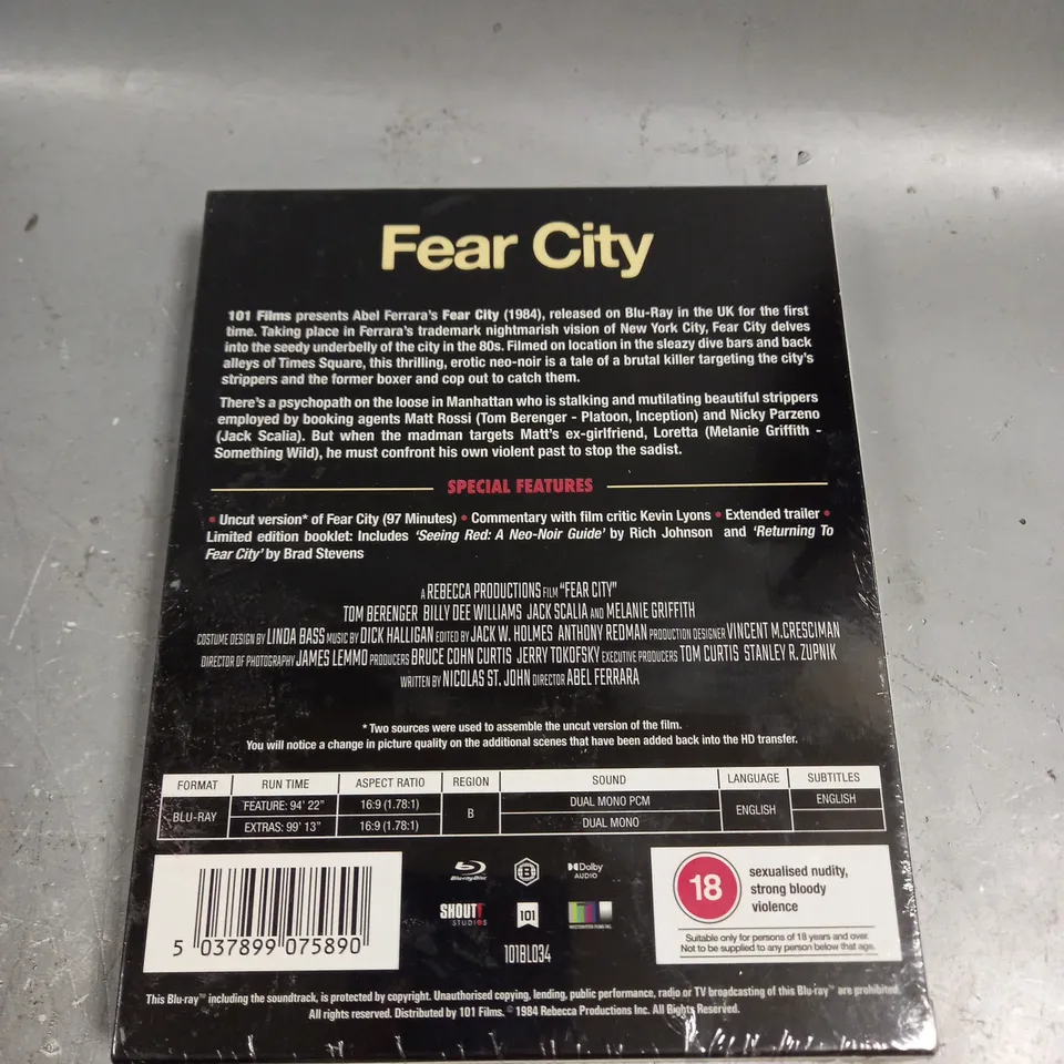 SEALED FEAR CITY BLU-RAY 