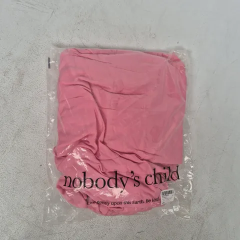 BAGGED NOBODY'S CHILD GIA MIDI DRESS IN PINK SIZE UK 18
