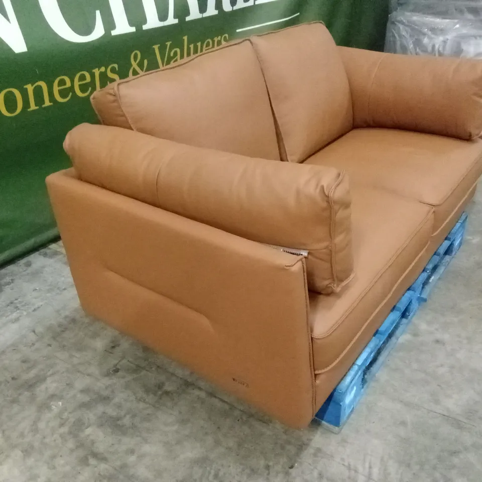 SASHA 2 SEATER LEATHER/FAUX LEATHER SOFA RRP £999