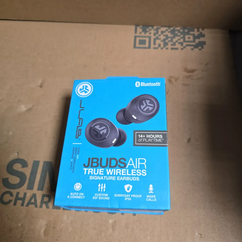 JLAB JBUDS AIR TRUE WIRELESS SIGNATURE EARBUDS – BLUE PACKAGING