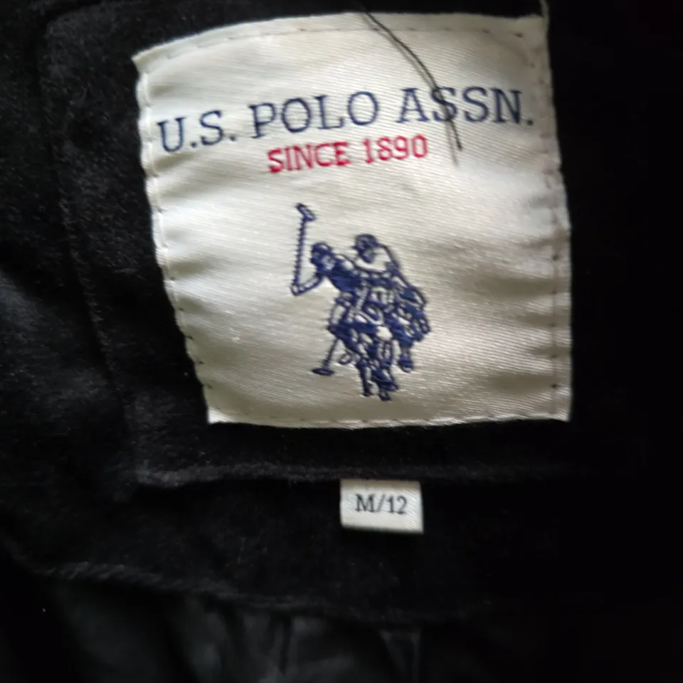 U.S. POLO ASSN. BLACK PUFFER JACKET – , M/12