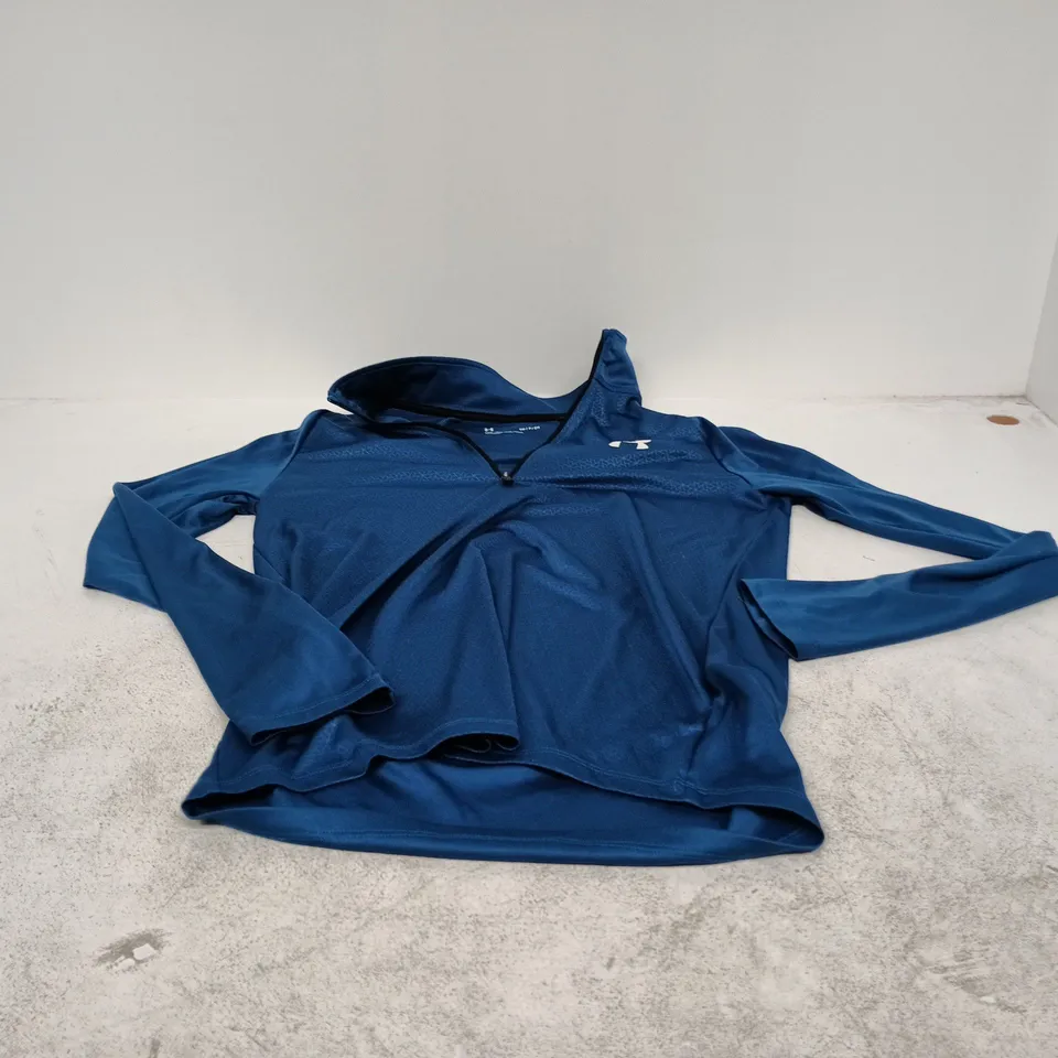 UNDER ARMOUR BLUE LONG-SLEEVE TOP – UK S (SM)
