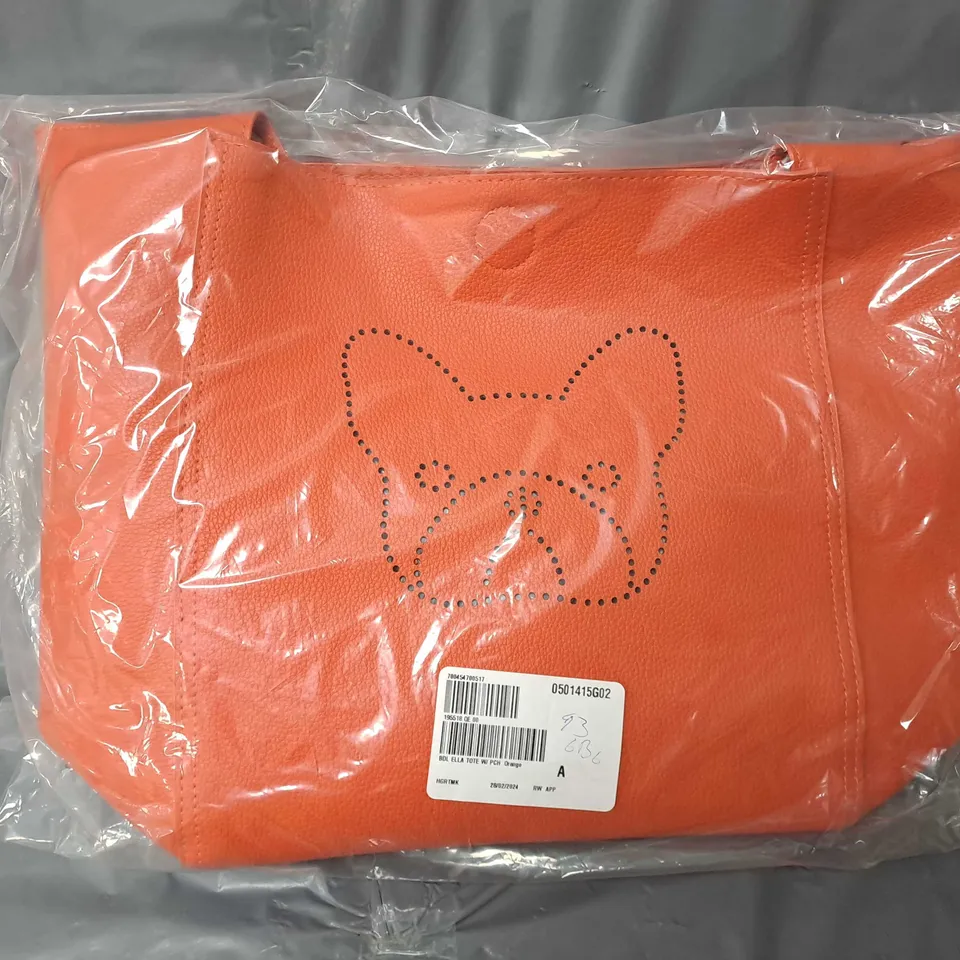 BEN DE LISI ELLA TOTE BAG IN ORANGE