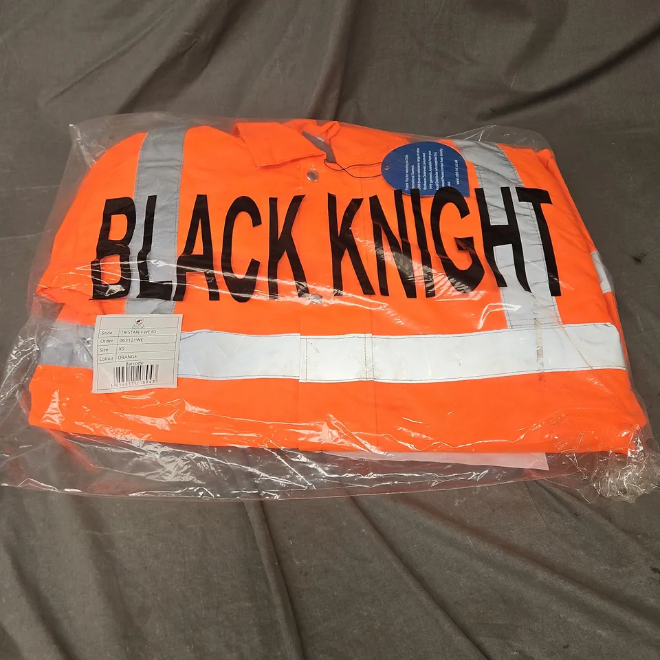 BLACK KNIGHT TRISTAN HI VIS JACKET IN ORANGE SIZE XS