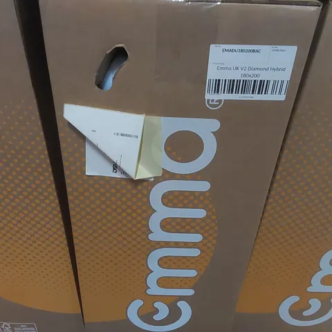 BRAND NEW BOXED EMMA UK V2 DIAMOND HYBRID 180 x 200CM SUPER KING MATTRESS