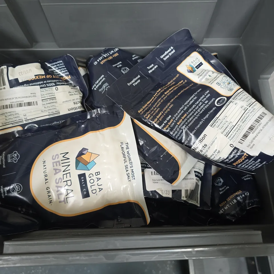 LOT OF APPROXIMATELY 15 BAJA GOLD 454G OF MINERAL SEA SALTS