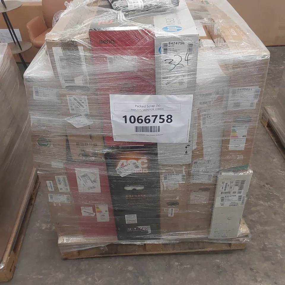 PALLET OF APPROXIMATELY 17 UNPROCESSED RAW RETURN MONITORS TO INCLUDE;