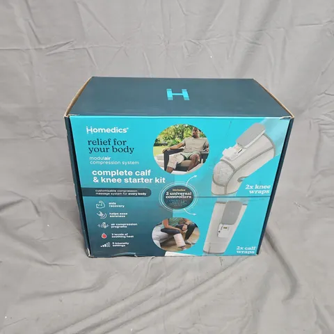HOMEDICS MODULAR COMPRESSION SYSTEM CALF & KNEE STARTER KIT – BOXED