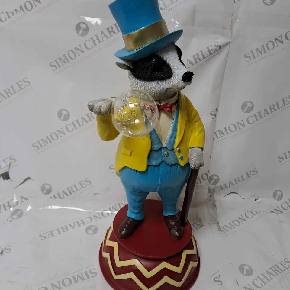 ENCHANTED GARDEN BY GARDEN REFLECTIONS LED BASHFUL BADGER