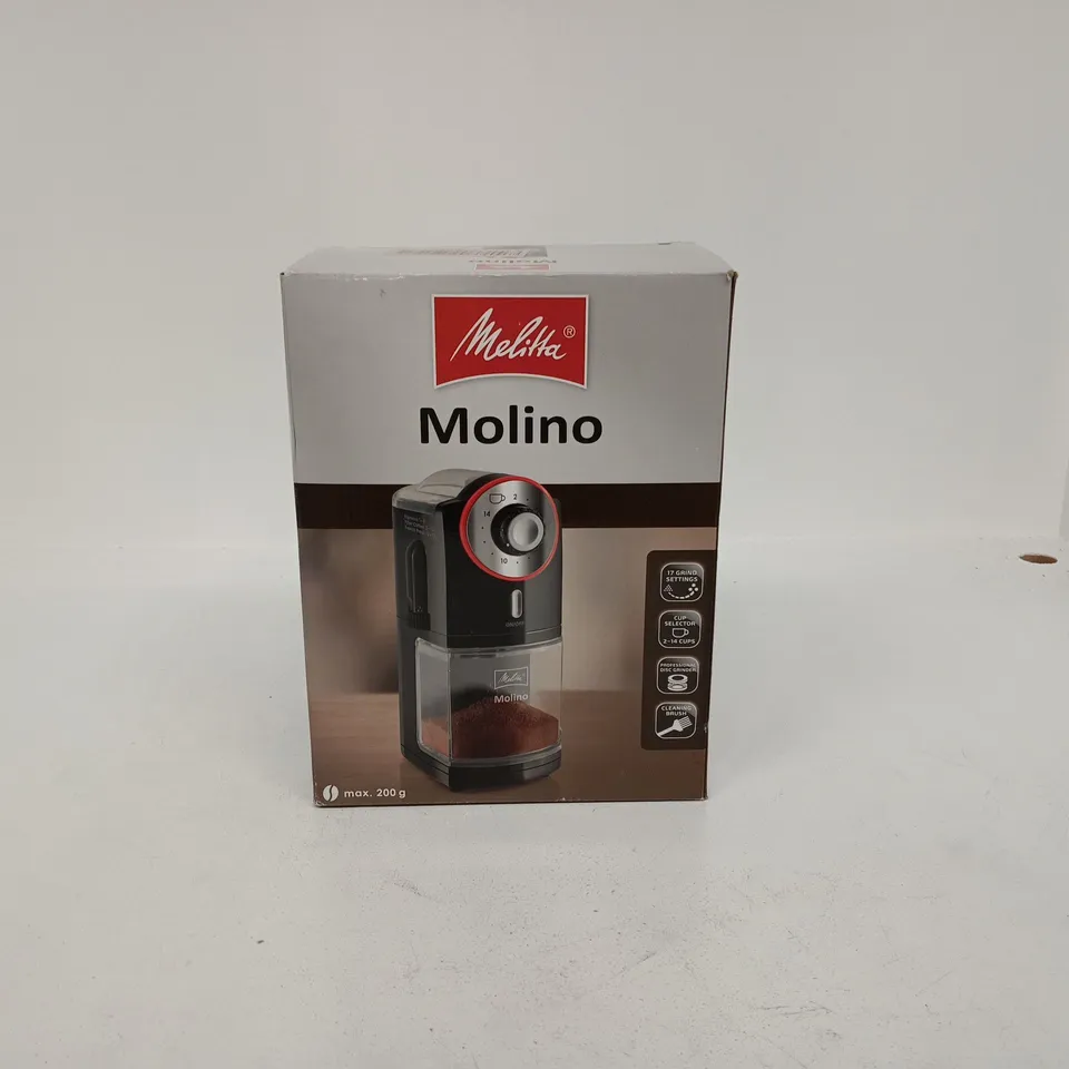 MELITTA MOLINO COFFEE GRINDER BOXED