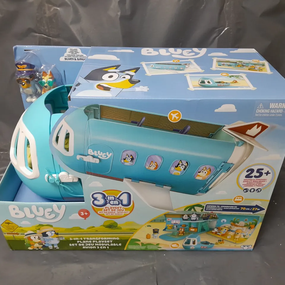 BOXED BLUEY S11 3-IN-1 AIRPLANE PLAYSET