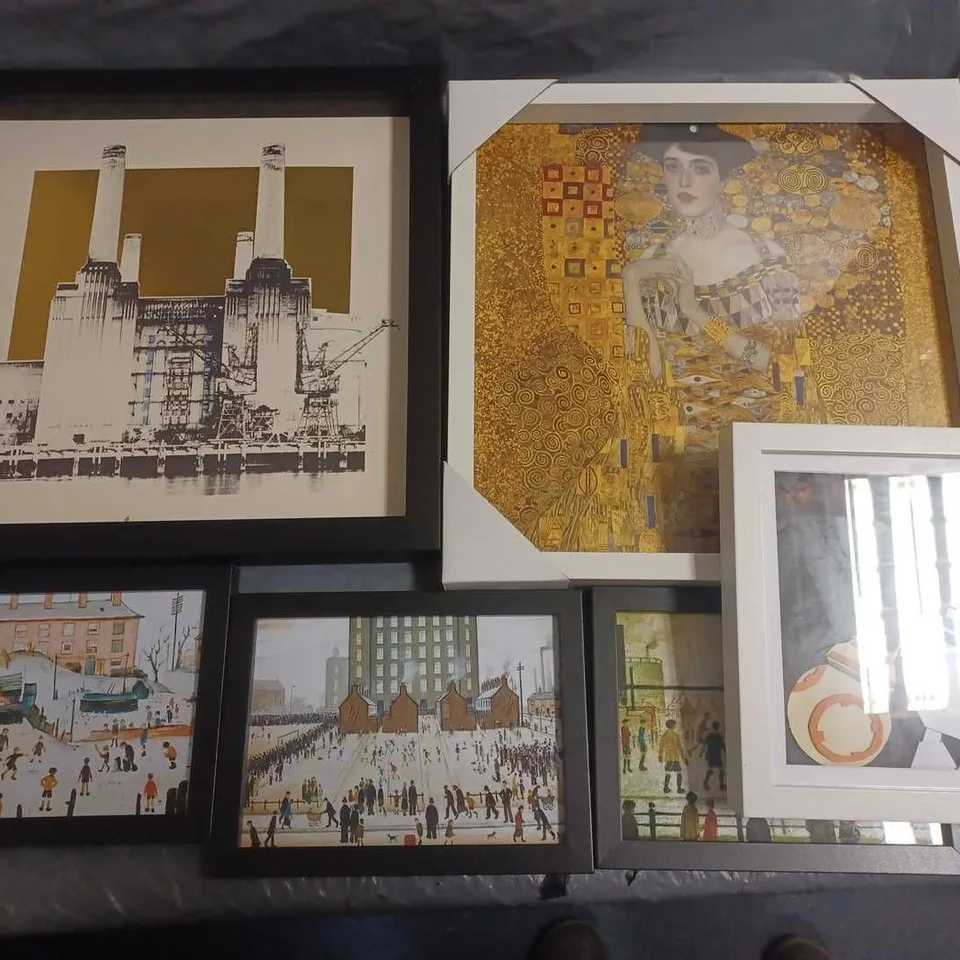 LOT OF 10 ASSORTED FRAMED PIECES OF ART