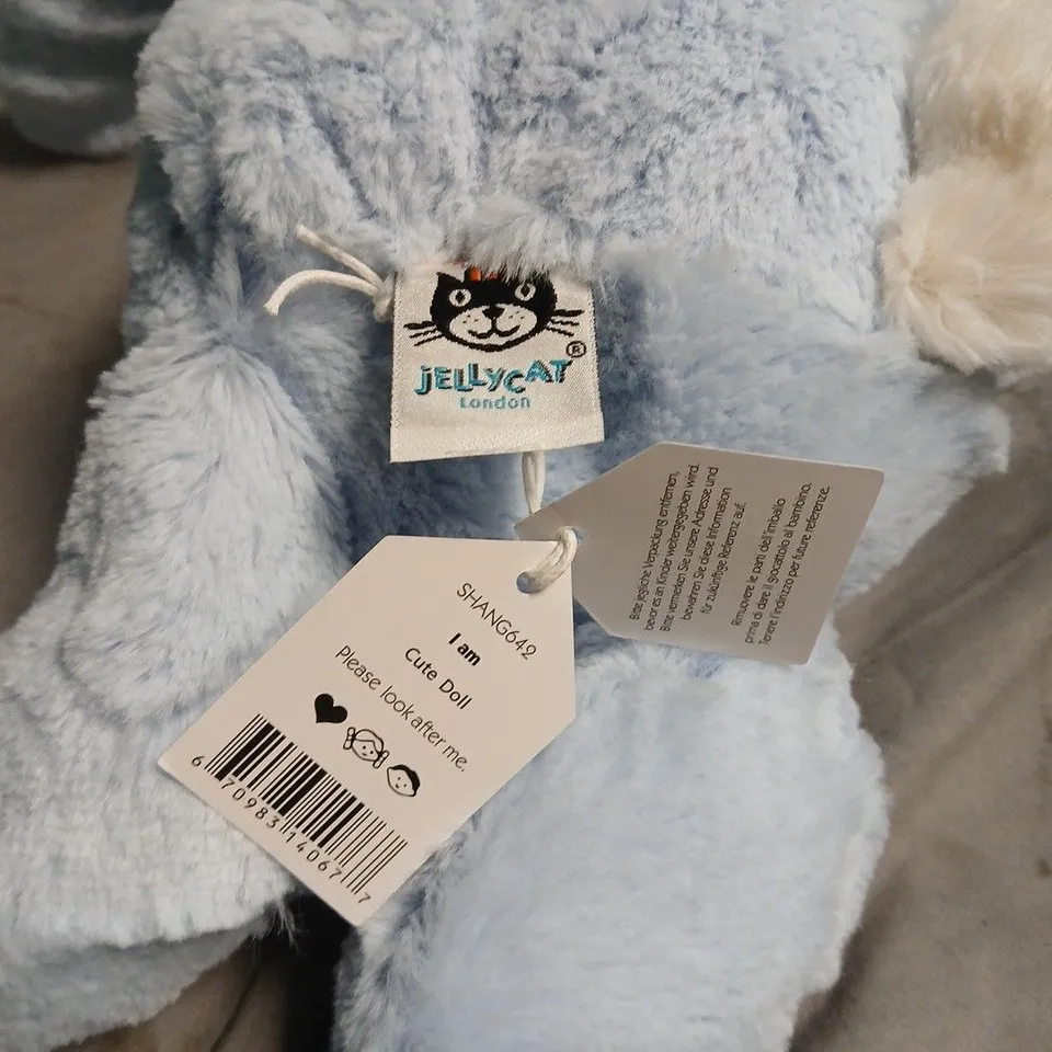 JELLYCAT LONDON SOFT BUNNY PLUSH TOY – LIGHT BLUE