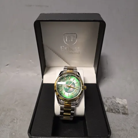 ERNEST FERDINAND WATCH β GLOBAL DIAL β STAINLESS STEEL STRAP β 3ATM WATER RESISTANT - GIFT BOX