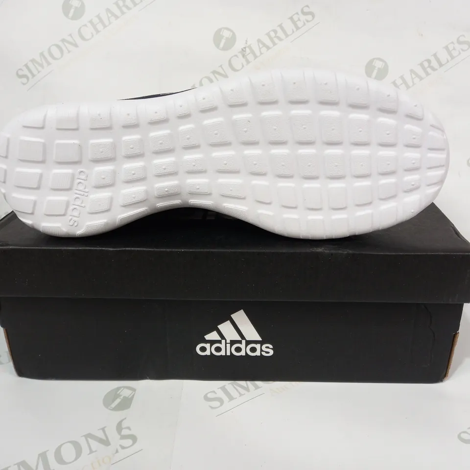 BOXED PAIR OF ADIDAS LITE RACER CLN K SHOES IN NAVY UK SIZE 6.5