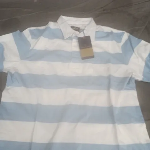 BRIAN OAK LONDON STRIPED POLO SHIRT – MENS UK SIZE M