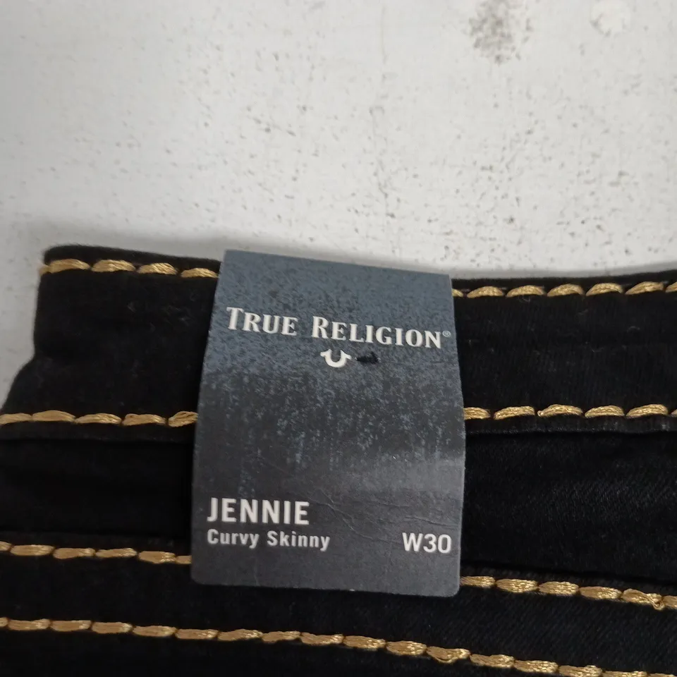 TRUE RELIGION JENNIE CURVY SKINNY JEANS – WOMEN'S W30