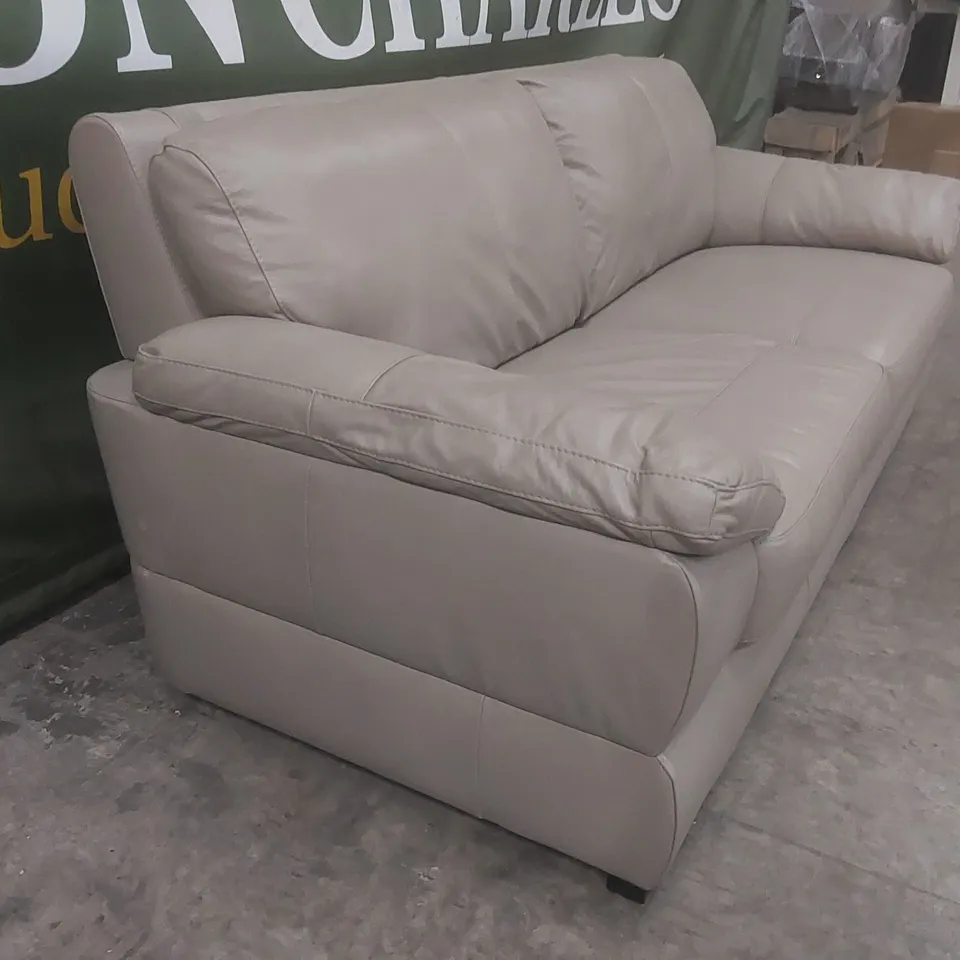 QUALITY DESIGNER MARLOW ITALIAN LEATHER 3 SEATER SOFA