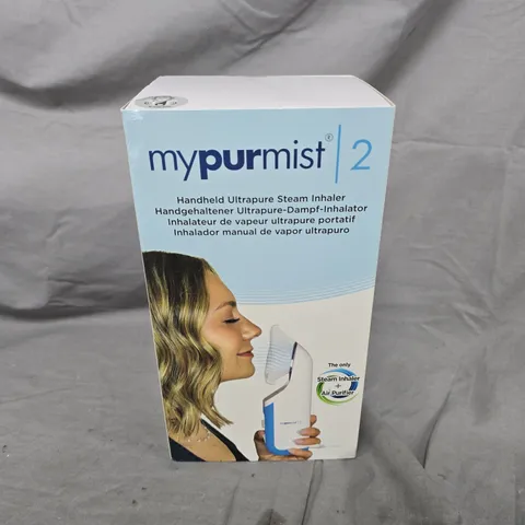 BOXED AND SEALED MYPURMIST 2 HANDHELD ULTRAPURE STEAM INHALER