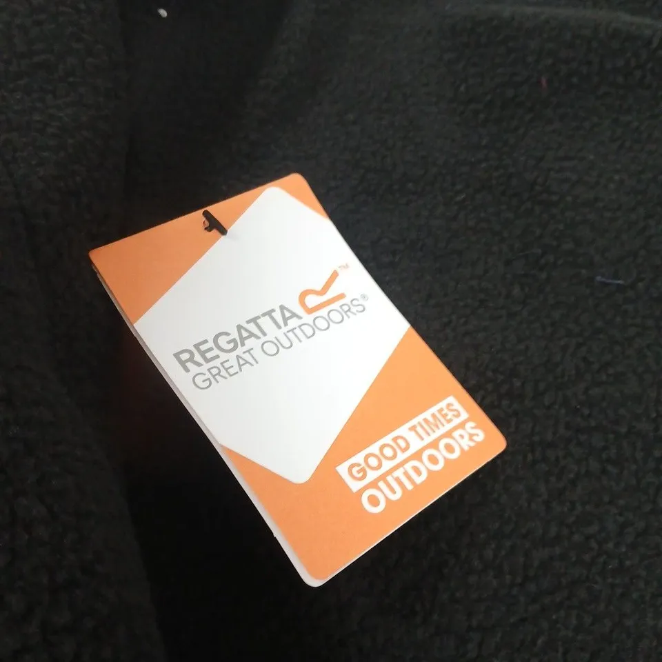 REGATTA GREAT OUTDOORS BLACK FLEECE – FULL-ZIP, UK L (MEN'S)
