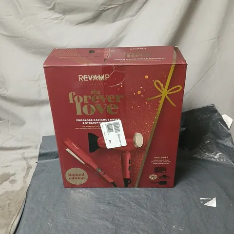 REVAMP PROGLOSS RADIANCE DRYER AND STRAIGHTENER SET BOXED