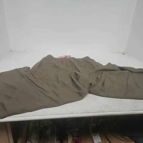 YES FRIENDS LINEN WIDE LEG TROUSERS – OLIVE / M