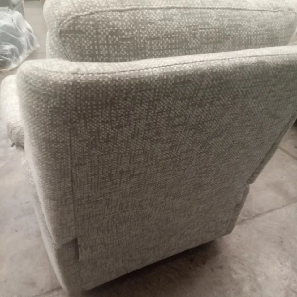 DESIGNER G PLAN MADE KINGSBURY ELECTRIC RECLINER CHAIR - REMCO LIGHT GREY FABRIC 
