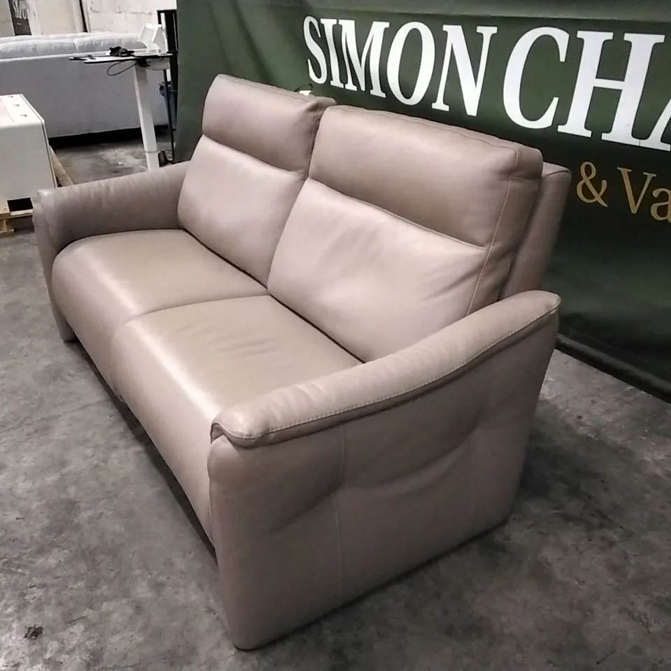 QUALITY DESIGNER ITALIAN MADE CALIA ITALIA 3 SEATER LEATHER POWER RECLINER SOFA