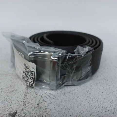 VITTELO DEEP BROWN BELT WITH CHROME EFFECT BUCKLE
