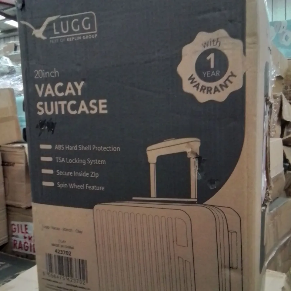 BOXED LUGG 20INCH VACAY SUITCASE PINK