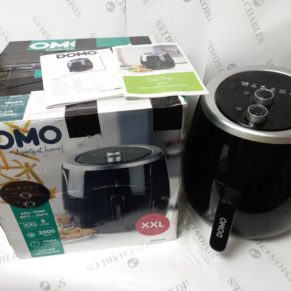 BOXED DOMO 5 LITRE AIR FRYER 