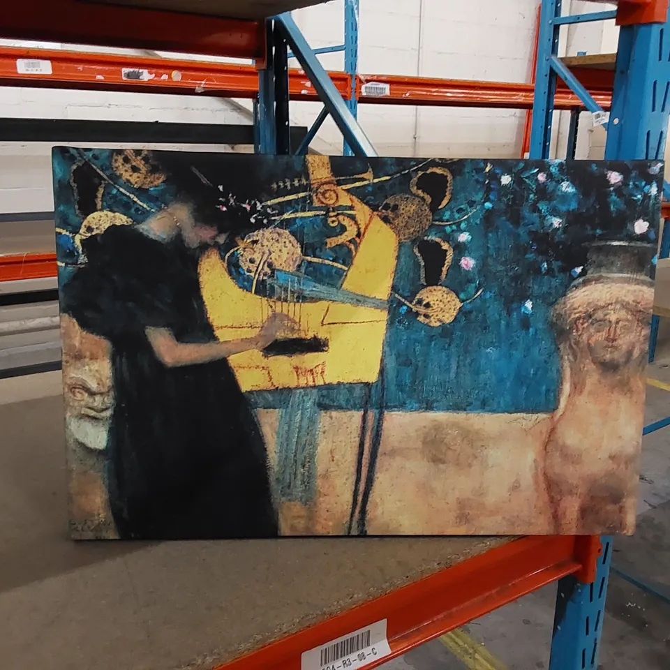 THE MUSIC BY GUSTAV KLIMT - WRAPPED CANVAS
