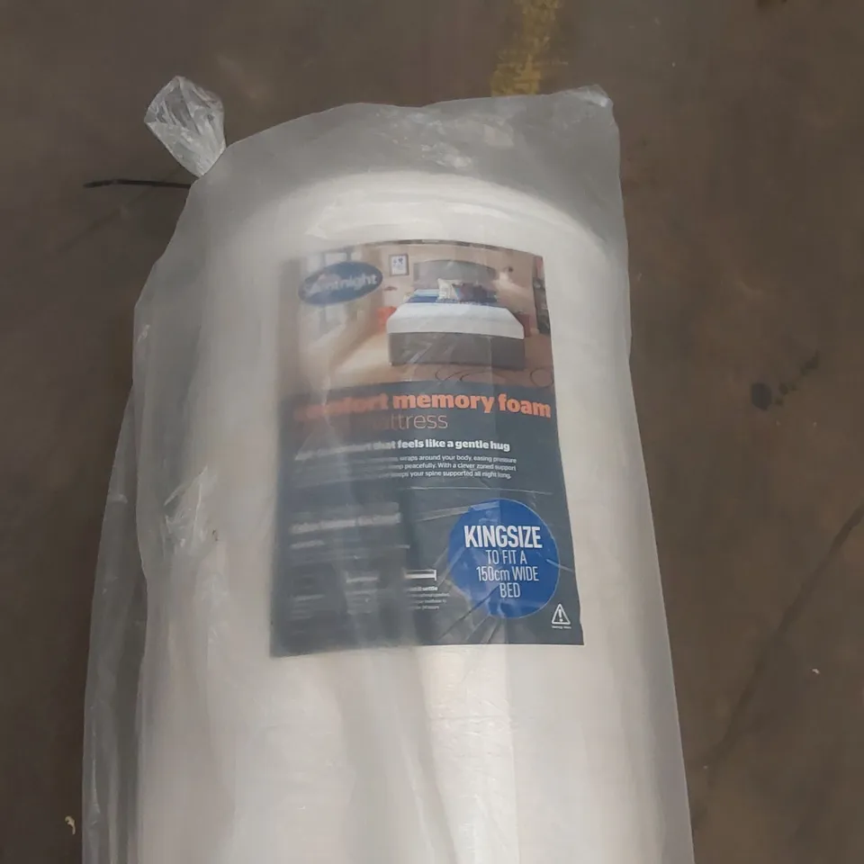 QUALITY BAGGED AND ROLLED SILENTNIGHT 15CM MEMORY 150CM KING SIZE MATTRESS 