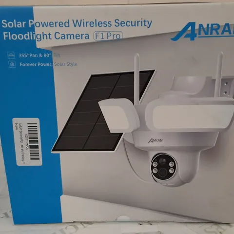 BOXED ANRAN SOLAR POWERED WIRELESS SECURITY FLOODLIGHT CAMERA