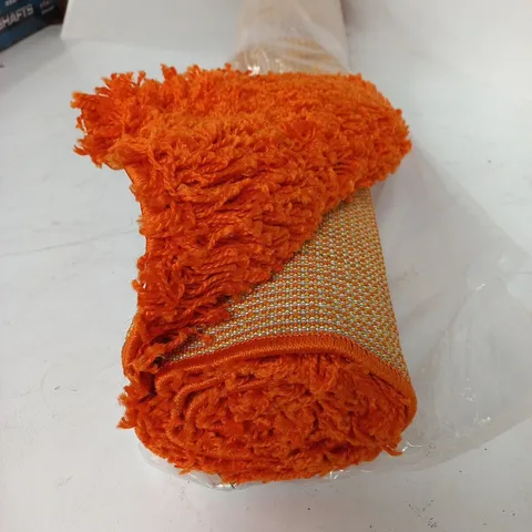 BAGGED AND ROLLED ORANGE OXFORD RUG - 120X170CM