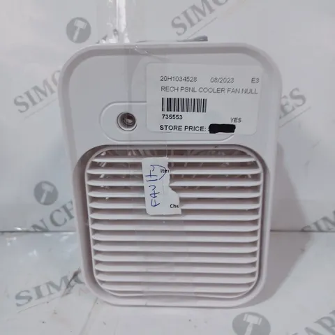 RECHARGEABLE PERSONAL SPACE COOLER FAN