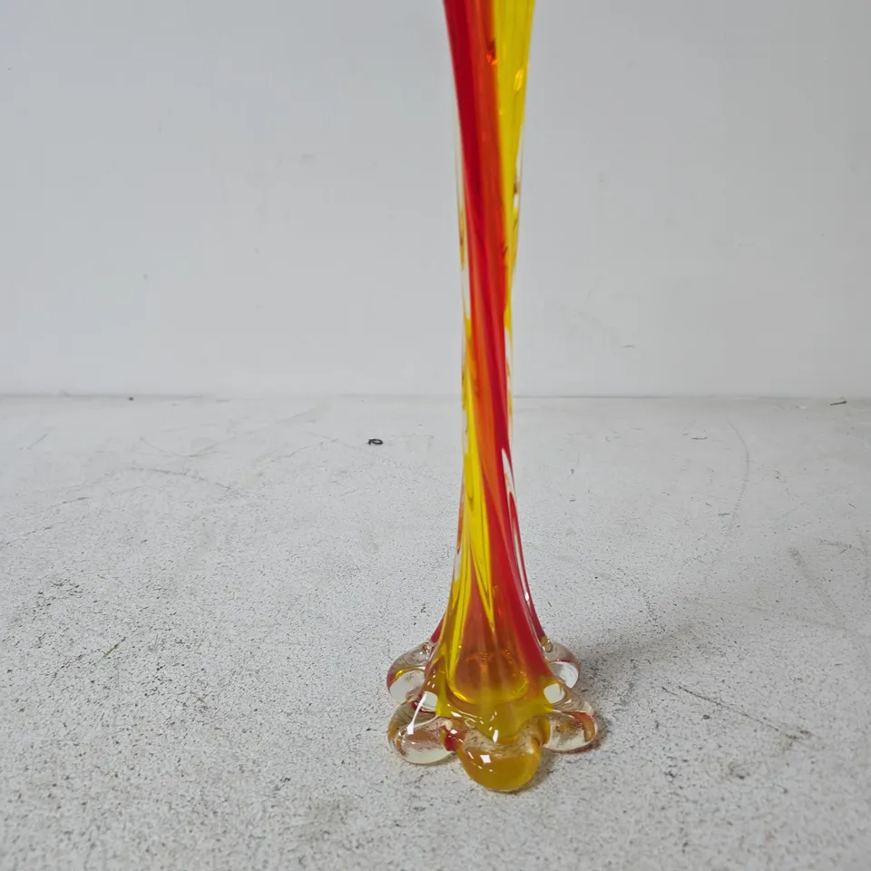 MULTICOLOURED GLASS VASE