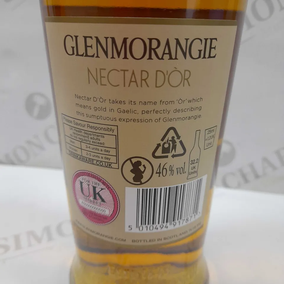 BOXED GLENMORANGIE HIGHLAND SINGLE MALT SCOTCH WHISKY NECTAR D'OR AGED 12 YEARS SAUTERNES CASK FINISH