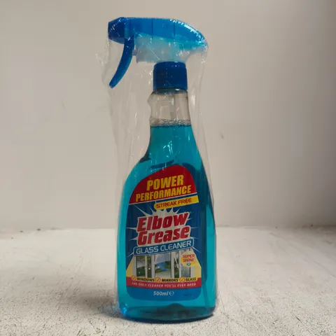 ELBOW GREASE GLASS CLEANER 500ML SPRAY BOTTLE