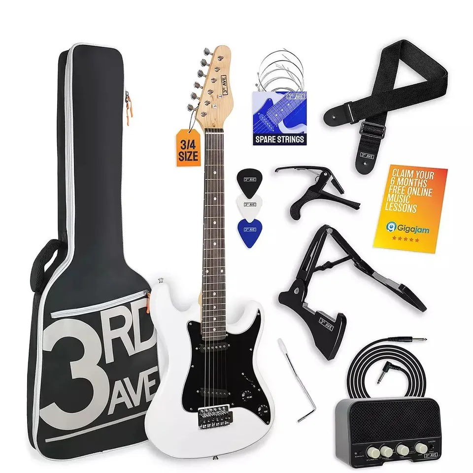 3RD AVENUE 3/4 SIZE ELECTRIC GUITAR ULTIMATE KIT WITH AMP 