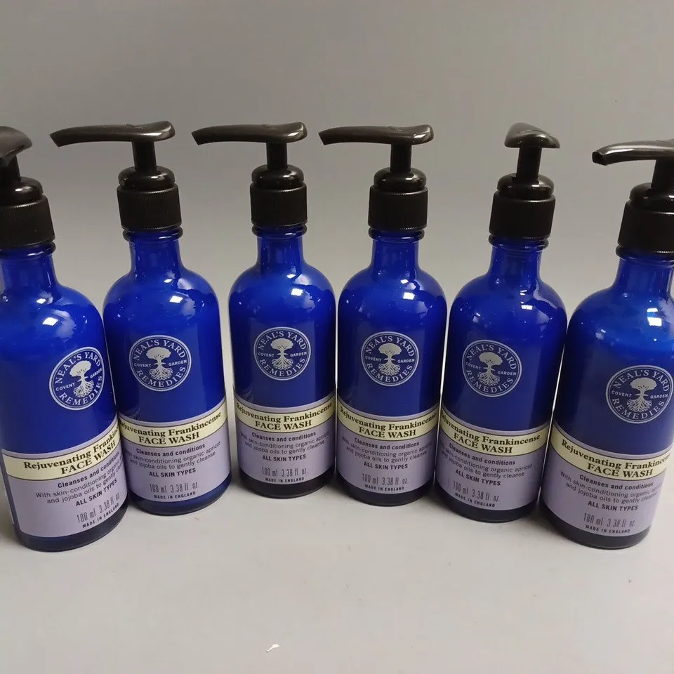 APPROXIMATELY 6 NEALS YARD REJUVINATING FRANKINCENSE FACE WASH (100ml)
