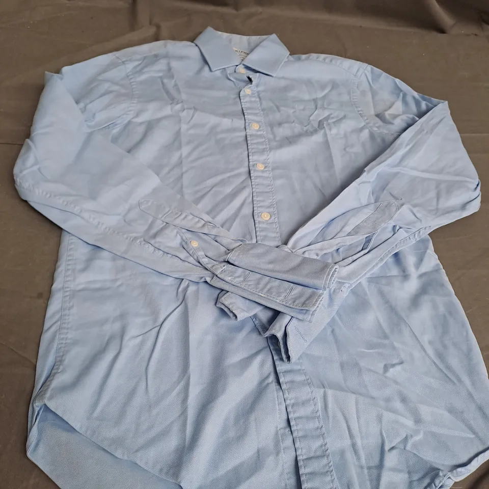 TM LEWIN LIGHT BLUE LONG SLEEVE SHIRT SIZE 15 1/2 - 34 1/2 