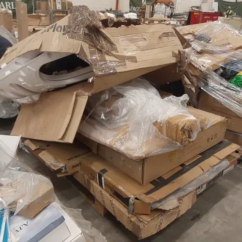 PALLET OF ASSORTED CONSUMER PRODUCTS/FURNITURE PARTS 