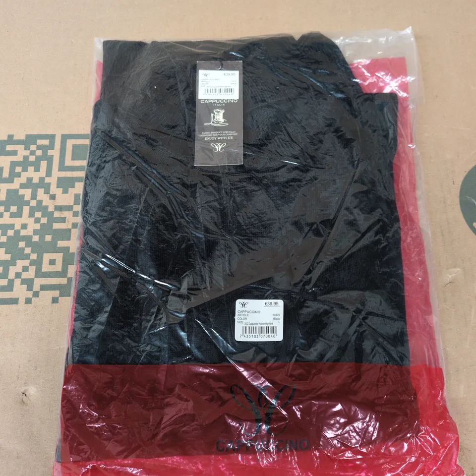 BAGGED CAPPUCINO 2022 PULLOVER HIGH NECK IN BLAC - LARGE