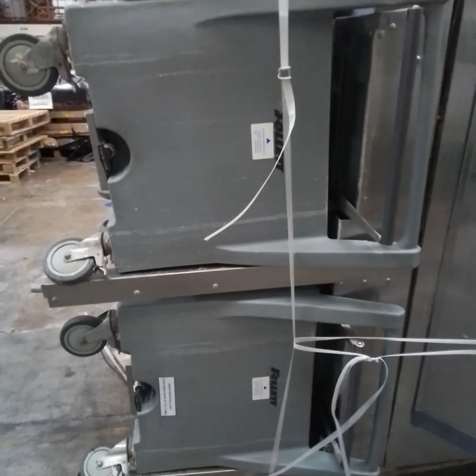 FOLLETT LITS1350SG ICE TRANSPORT SYSTEM WITH 2 X FOLLETT ICE TRANSPORTATION TROLLEY UNITS 