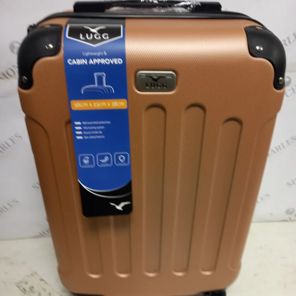 LUGG LIGHTWEIGHT HARD SHELLED LUGGAGE CASE - 56X23X38CM