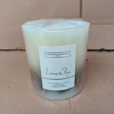 THE WHITE COMPANY LIME & BAY HAND-POURED CANDLE β BOTANICALS