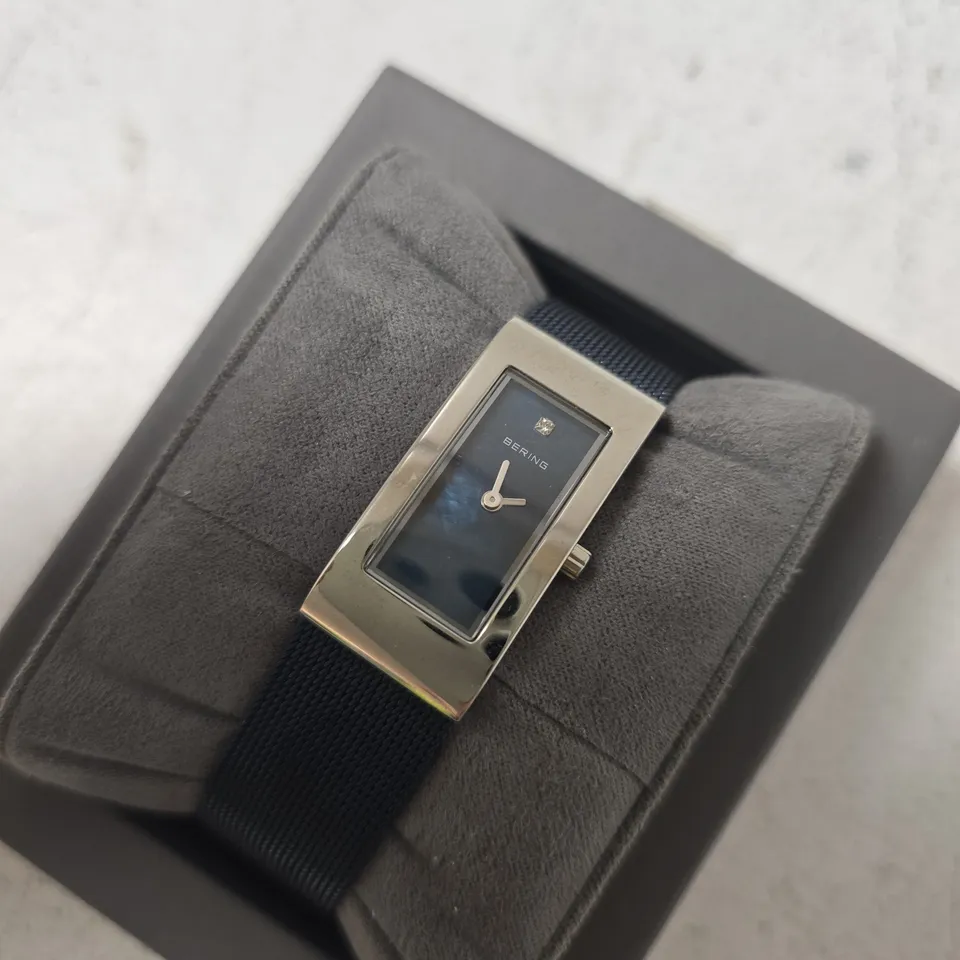 BERING 10817-307 WOMEN'S QUARTZ WATCH 17MM SILVER MILANESE STRAP BLUE DIAL