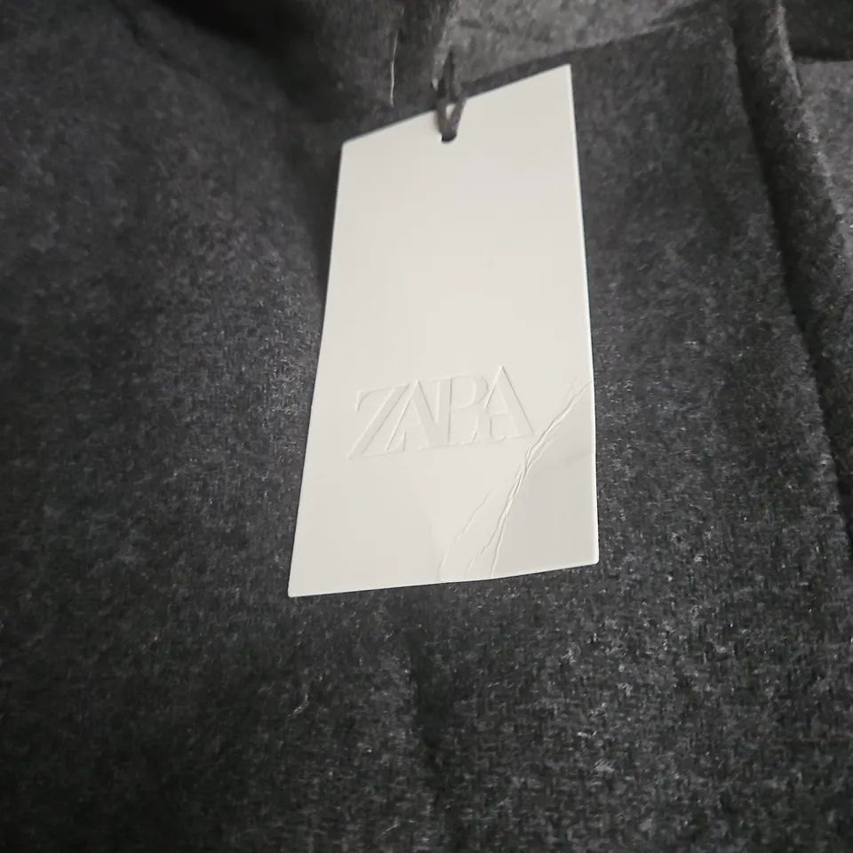 ZARA WOMEN'S DARK GREY COAT - SIZE S (UK)
